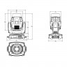 Involight LED MH250S PRO - LED вращающаяся голова, белые светодиоды 225 Вт (Luminus Device), DMX512