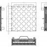 Involight MATRIX559 светодиодный RGB блиндер 25 шт RGB мультичип (COB)