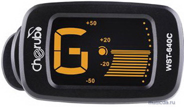 Тюнер цифровой CHERUB WST-640C Auto-on Chromatic Tuner универсальный на прищепке