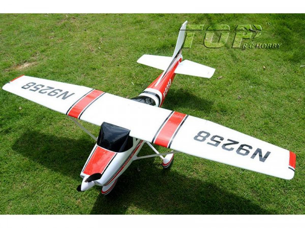 Радиоуправляемый самолет Top RC Cessna 182 500 class красная 1410мм KIT