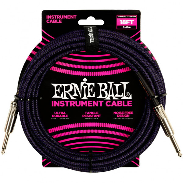 Кабель инструментальный ERNIE BALL 6395 прямой 5,49 м