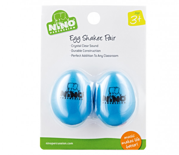 MEINL NINO540SB-2 шейкер-яйцо, пара, материал: пластик, цвет: голубой