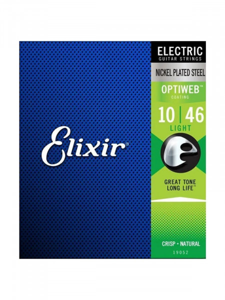 Струны для электрогитары ELIXIR 19052 OPTIWEB LIGHT 10-46