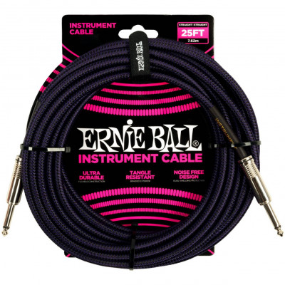 Кабель инструментальный ERNIE BALL 6397 прямой 7,62 м