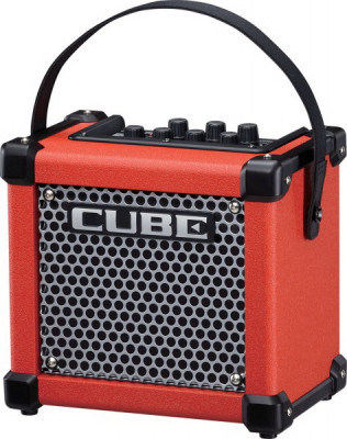 Гитарный комбоусилитель ROLAND Micro Cube GX Red с процессором эффектов, AC/аккумулятор