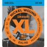 Струны для электрогитары D'ADDARIO EXL110 Regular Light, никель, 10-46