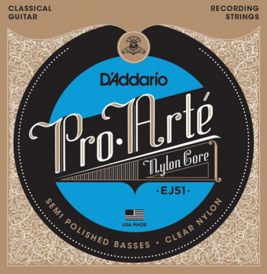 D'ADDARIO EJ51 Hard 28.5-42 шлифованные басы струны для классической гитары