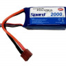 Аккумулятор Li-Po Spard 2000mAh, 7,4V, 20C, T-plug для Remo Hobby 1/16, Himoto 1/18