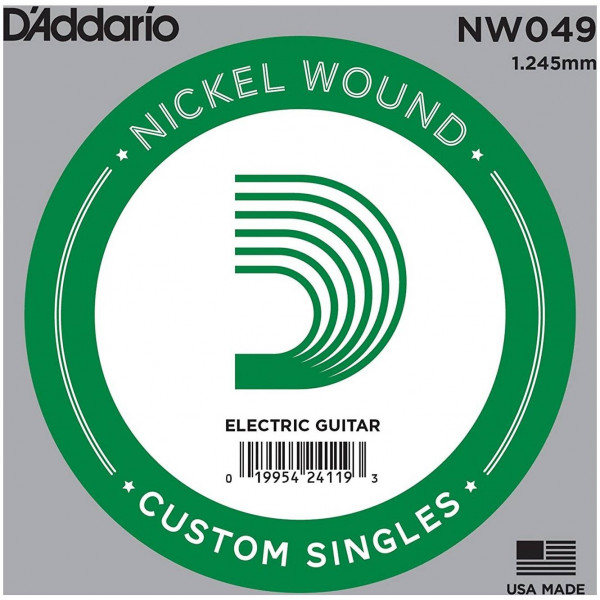 Струна одиночная для электрогитары D'ADDARIO NW049