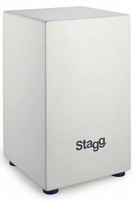 STAGG CAJ-40M WH кахон среднего размера из дерева белый + чехол