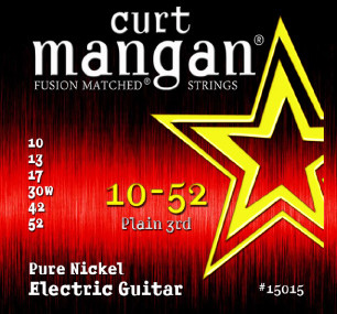 CURT MANGAN 10-52 Pure Nickel Wound Set струны для электрогитары