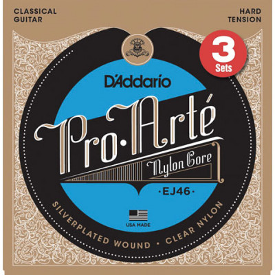 D'Addario EJ46-3D Набор 6 струн для классической гитары (3 комплекта)