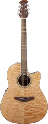 Ovation CS24P-4Q Celebrity Standard Plus Mid Cutaway Natural Quilt Maple электроакустическая гитара