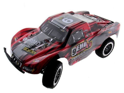 Радиоуправляемый шорт-корс Remo Hobby 9EMU (красный) 4WD 2.4G 1/8 RTR