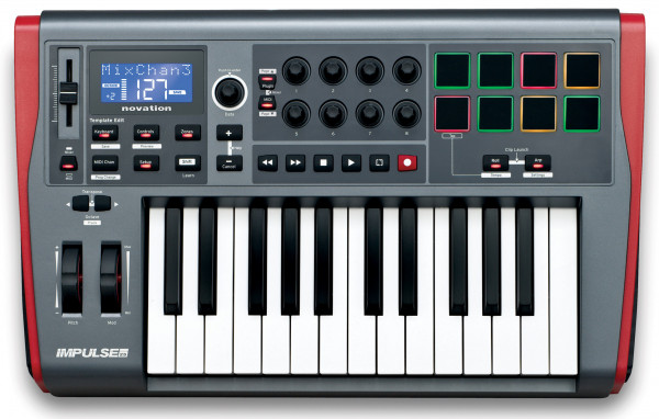 NOVATION Impulse 25 миди-клавиатура, 25 клавиш