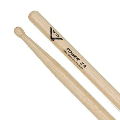 VATER VHP5AW Power 5A барабанные палочки, материал: орех, L=16 1/2" (41.91см), D=.580" (1.47см), дер