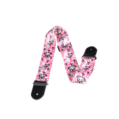 Perri's LPCSA-1114 SKELANIMALS PINK - ремень для гитары полиэстер