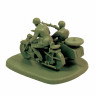 Советский мотоцикл М-72 с коляской и экипажем 1/72