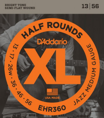 D'ADDARIO EHR360 Jazz Medium 13-56 струны для электрогитары