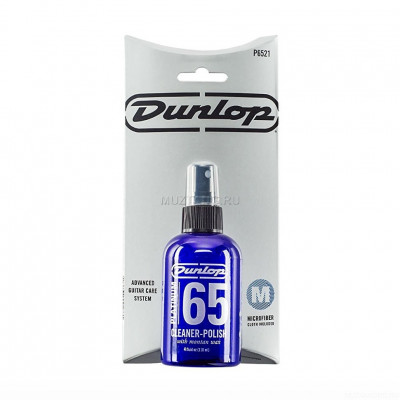 DUNLOP P6521 Platinum 65 Cleaner Polish комплект спрей-очиститель/полироль для гитары с салфеткой