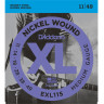 Струны для электрогитары D'ADDARIO EXL115 Blues/Jazz Rock, никель, 11-49