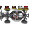 Радиоуправляемый шорт-корс Remo Hobby 9EMU TWINS MOTOR (красный) 4WD 2.4G 1/8 RTR