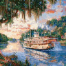 Картина по номерам 40х50 РЕЧНАЯ ПРОГУЛКА (27 цветов)