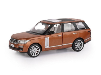 Машина "АВТОПАНОРАМА" Range Rover, оранжевый, 1/26, свет, звук, в/к 24,5*12,5*10,5 см