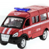Машина "АВТОПАНОРАМА" инерц. "ГАЗель"(пожарная) 1/50, в/к 14,5*8*5,5 см