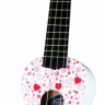 MAHALO U-40HT Hearts Art Series Graphic Ukulele Outfit укулеле-сопрано с чехлом