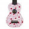 MAHALO U-40HT Hearts Art Series Graphic Ukulele Outfit укулеле-сопрано с чехлом