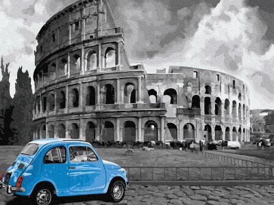 Картина по номерам 40х50 РИМ. КОЛИЗЕЙ (21цвет)