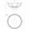 EIGHTEEN SOUND 18NLW9400/8 18" динамик НЧ, неодим, 8 Ом, 1200 Вт AES, 98dB, 30-2500 Гц