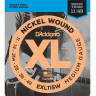 Струны для электрогитары D'ADDARIO EXL115W Blues-Jazz Rock никель 11-49