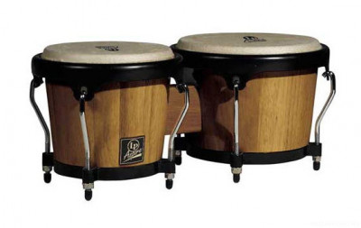 LP LPA601-DW Aspire Wood Bongos Dark Wood/Chrome комплект бонго 6 3/4" - 8"