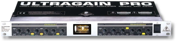 BEHRINGER MIC2200 2-канальный ламповый микрофонный предусилитель-линейный драйвер-DI-бокс