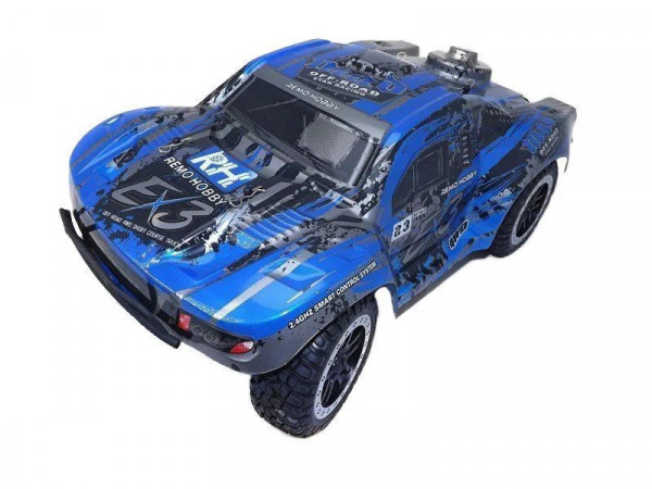 Радиоуправляемый шорт-корс Remo Hobby EX3 (синий) 4WD 2.4G 1/10 RTR