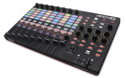 AKAI PRO APC 40 II USB контроллер для Ableton, сетка Clip Launch 5x8, 8 поканальных фейдеров, 1 мастер фейдер, кроссфейдер