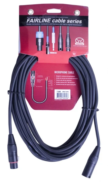 Балансный микрофонный кабель Superlux SFM7.5FM, XLR3F-XLR3M