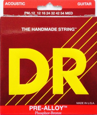 Струны для акустических гитар DR PM-12-54 PRE-ALLOY