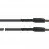 QUIK LOK S200-2 BK готовый инструментальный кабель, 2 метра, разъемы Mono Jack прямые металлические, цвет черный