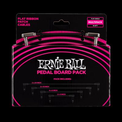 Набор соединительных кабелей Ernie Ball P06224 угловой джек/угловой джек