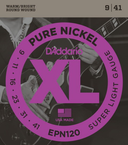 D'ADDARIO EPN120 Super Light 9-41 струны для электрогитары