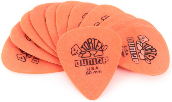 DUNLOP 418P.60 TORTEX Standard набор медиаторов 0.6 мм, 12 шт