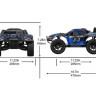 Радиоуправляемый шорт-корс Remo Hobby EX3 Brushless (синий) 4WD 2.4G 1/10 RTR