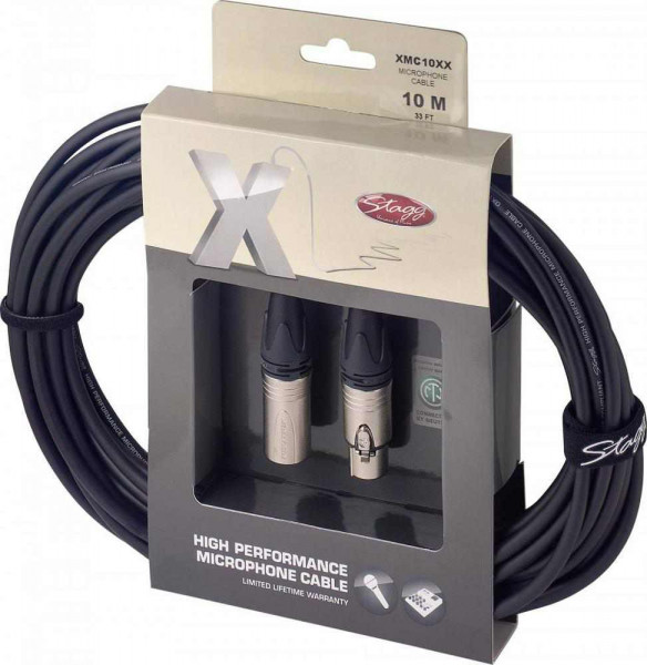 Микрофонный кабель XLR-XLR STAGG XMC10XX, 10 м