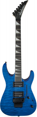 Jackson JS Series Dinky™ Arch Top JS32Q, Rosewood Fingerboard Transparent Blue электрогитара