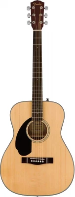 Fender CC-60S Natural LH леворукая акустическая гитара