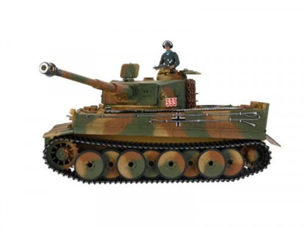 P/У танк Taigen 1/16 Tiger 1 Германия, средняя версия откат ствола для ИК боя V3 2.4G RTR