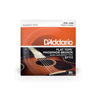 Комплект струн для резонаторной гитары 16-56 D'Addario EFT13